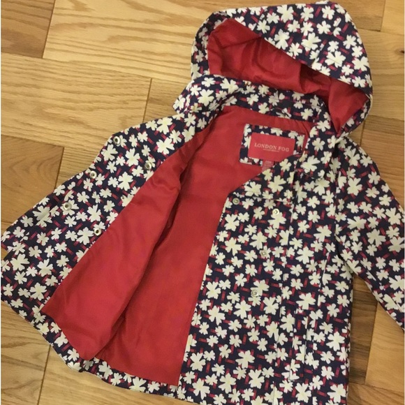 London Fog Other - London Floral Easter Jacket Coat with Hood Toddler Girls